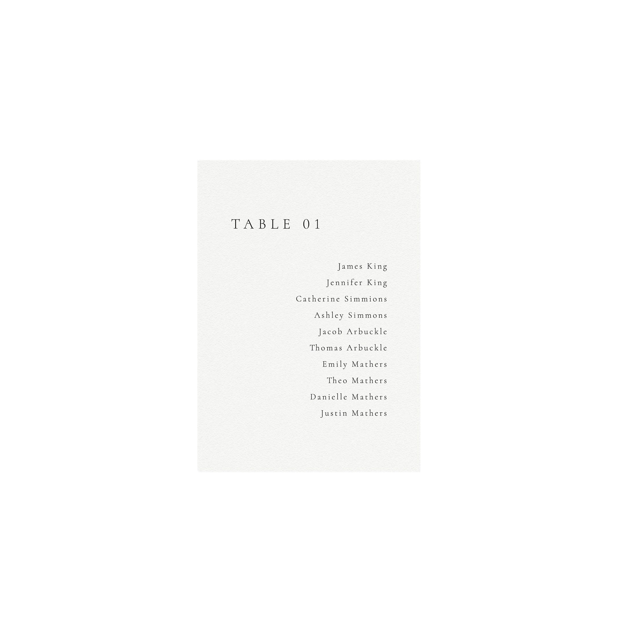 Minimalist Wedding Seating Chart Template: 5x7 Editable Cards (Instant Download)