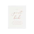 Modern Calligraphy Wedding Guest Book Sign Template (Digital Download)