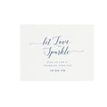 Adel: Navy Blue Let Love Sparkle Sign Template 5x7 8x10 Sparkler Send Off Sign Printable Calligraphy Wedding Sign Templett Instant Download