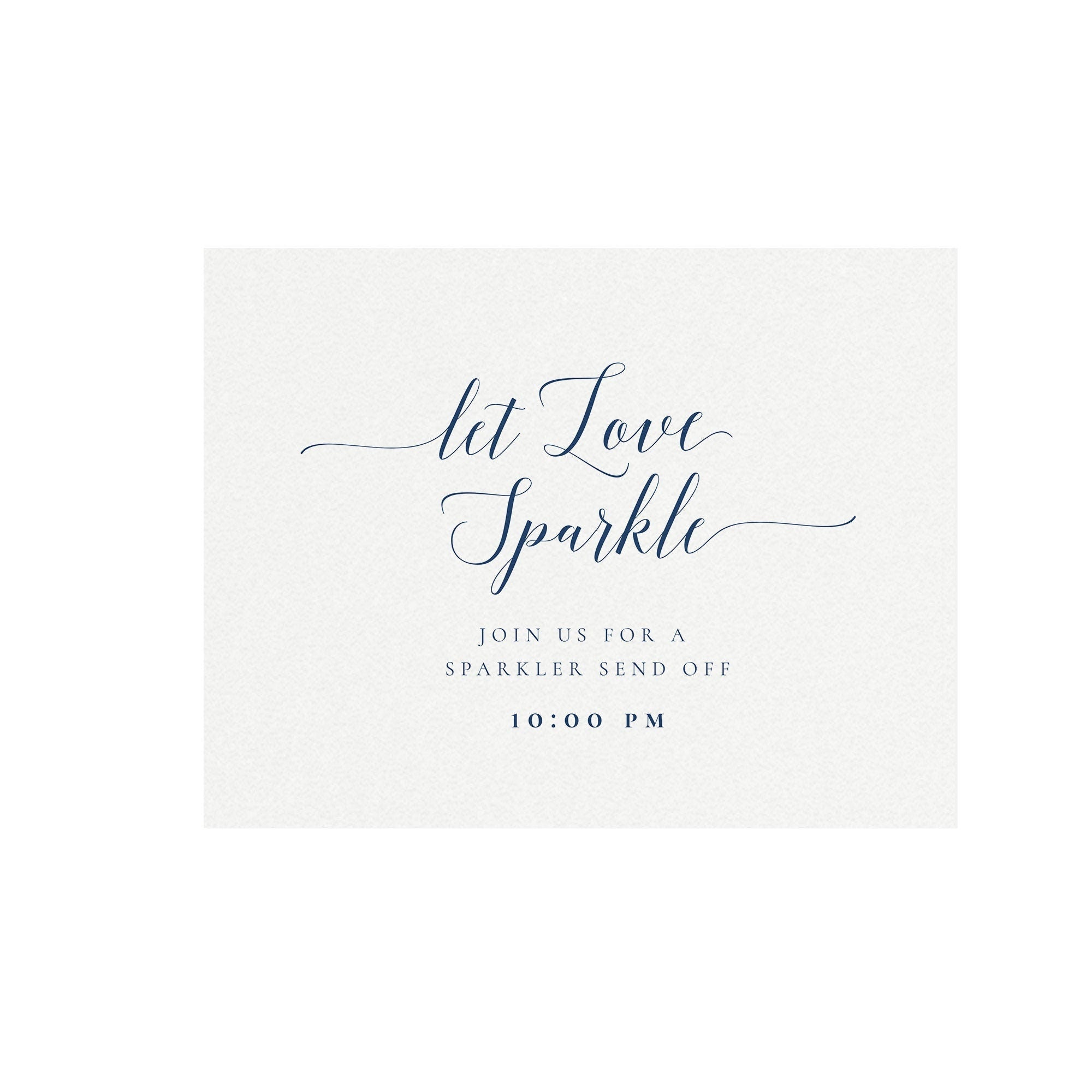 Adel: Navy Blue Let Love Sparkle Sign Template 5x7 8x10 Sparkler Send Off Sign Printable Calligraphy Wedding Sign Templett Instant Download
