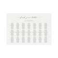 Melia Wedding Seating Chart Poster: Elegant Horizontal Design (Digital Download)
