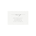 Black Calligraphy Wedding RSVP Card: Minimalist Template (Digital Download)