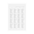 Minimalist Wedding Seating Chart Poster: 24x36 Editable Template (Instant Download)