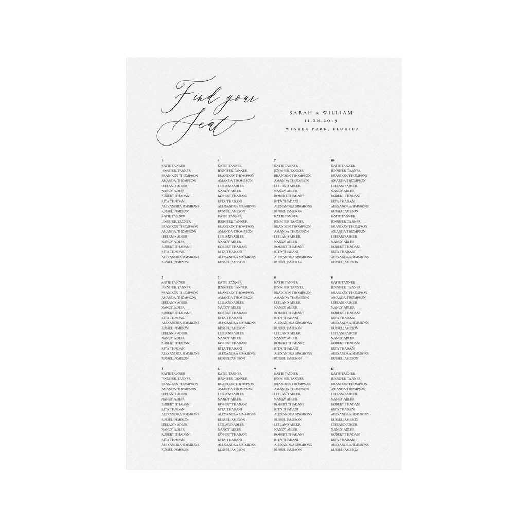 Modern Calligraphy Wedding Welcome Sign Template: Editable Adler Design (Instant Download)