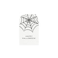 Spider Web Halloween Gift Tag, Printable Treat Bag Tag (PDF)