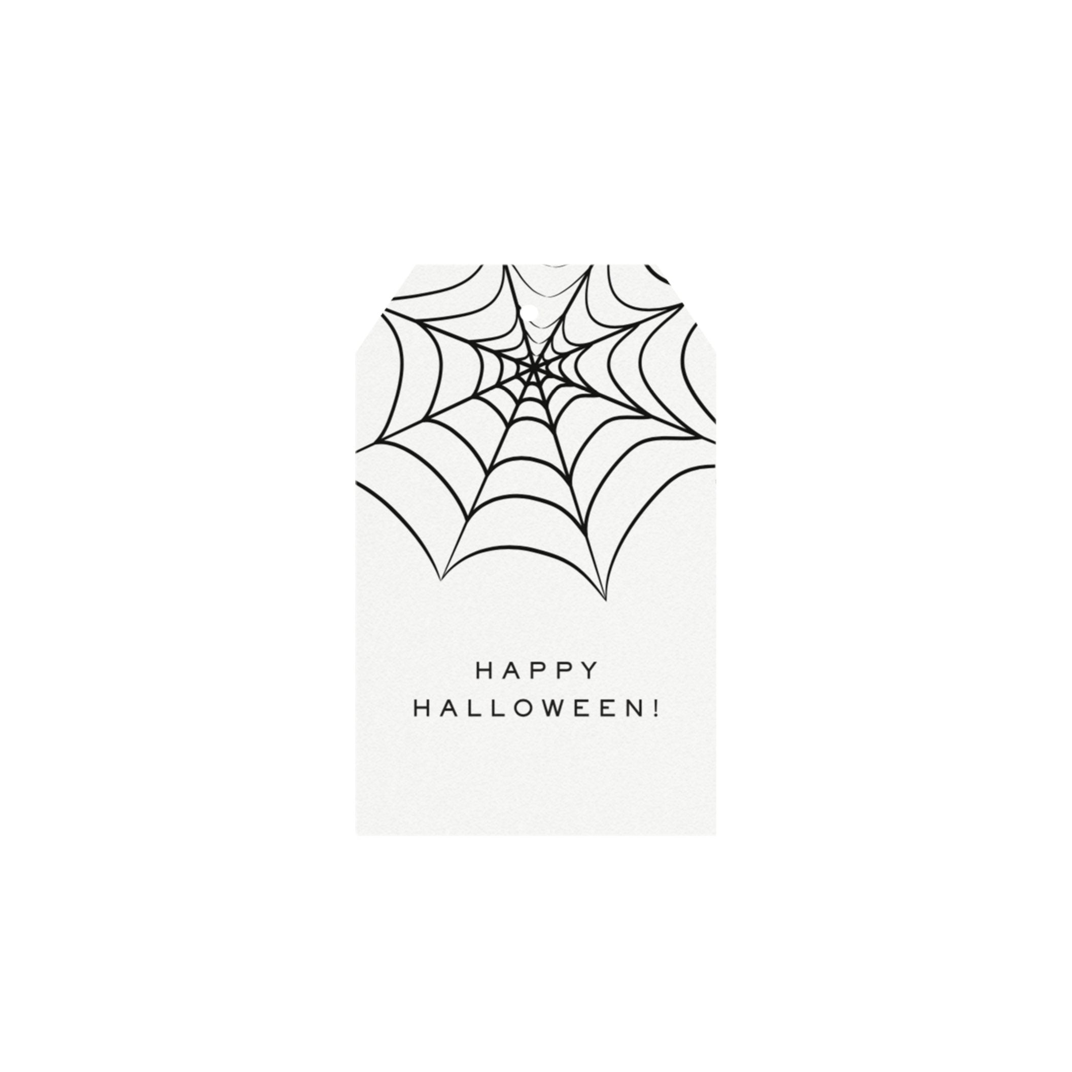 Spider Web Halloween Gift Tag, Printable Treat Bag Tag (PDF)