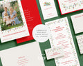 Christmas Lights Stationery Suite | Holiday Card Template (Digital Download)