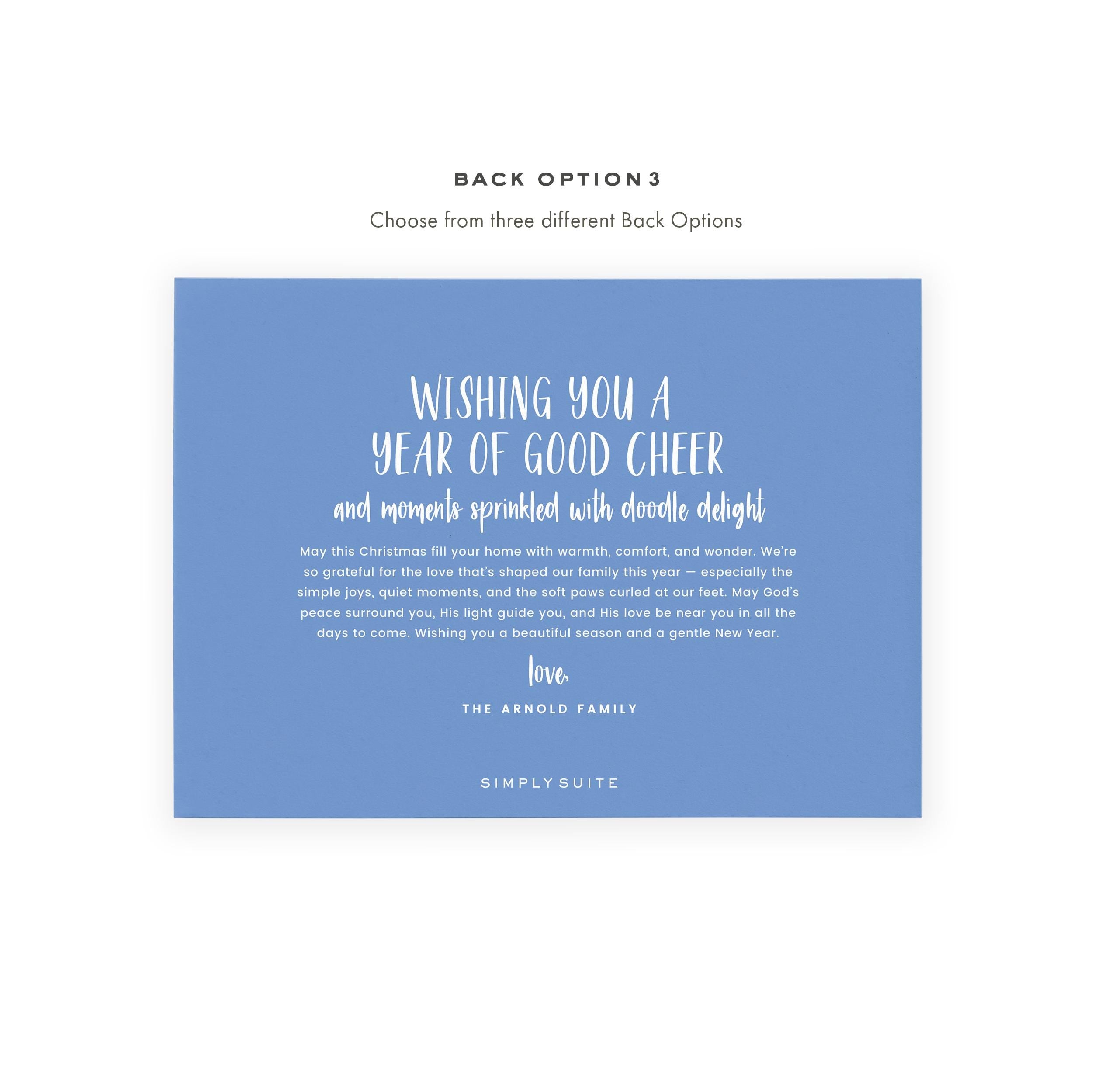PRINTABLE Goldendoodle Christmas Card Template | Photo Holiday Card | Printing Upgrade Available | 2501