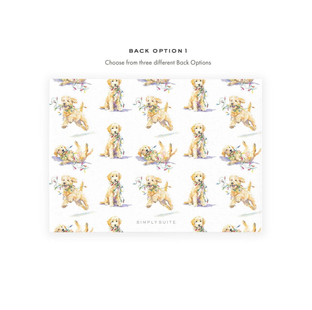 PRINTABLE Goldendoodle Christmas Card Template | Photo Holiday Card | Printing Upgrade Available | 2501
