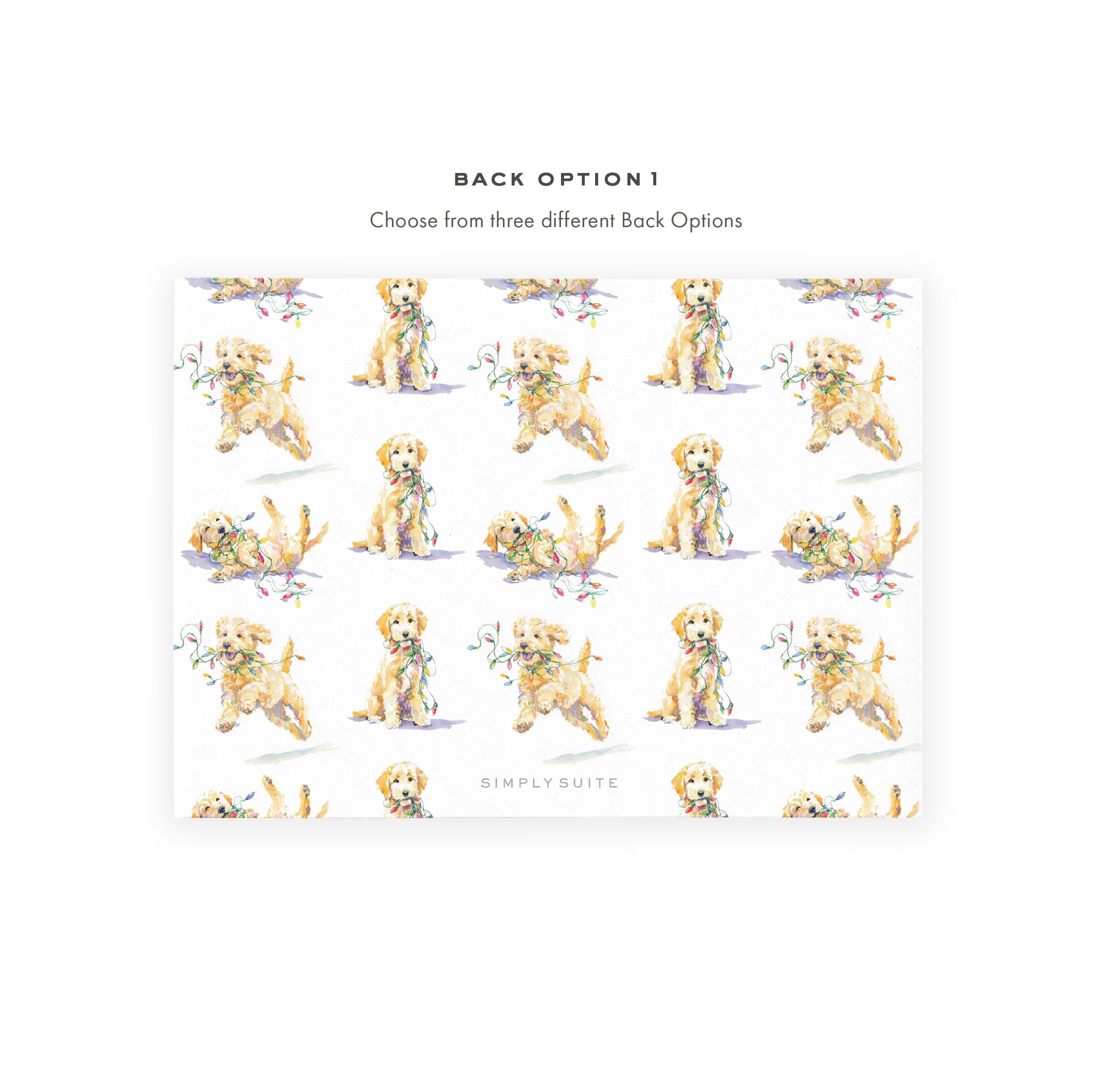PRINTABLE Goldendoodle Christmas Card Template | Photo Holiday Card | Printing Upgrade Available | 2501