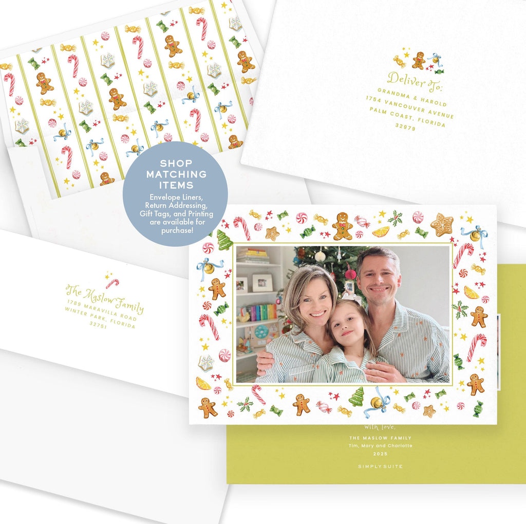 Gingerbread Sweets Gift Card Holder Template (Printable)