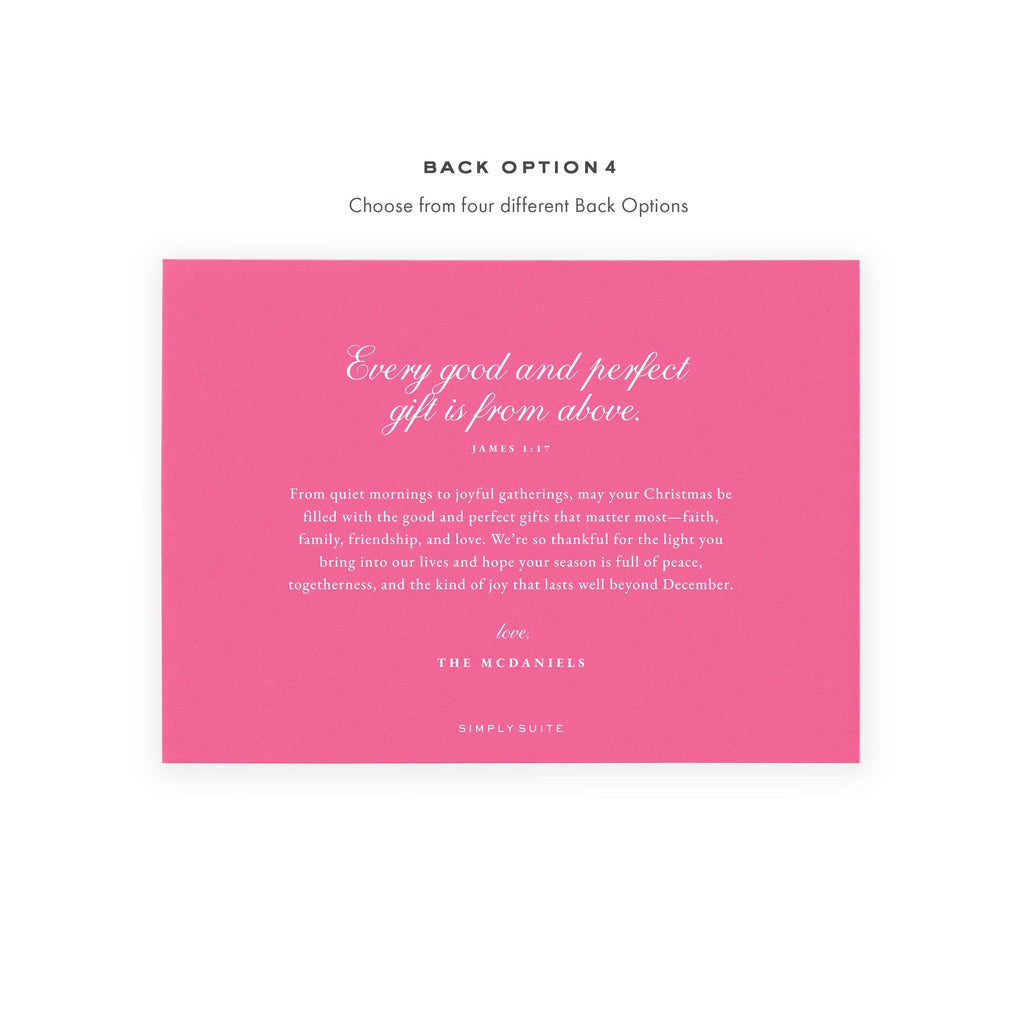 Colorful Garland and Ribbon Photo Christmas Card Template 7x5 | Printable | Edit in Corjl