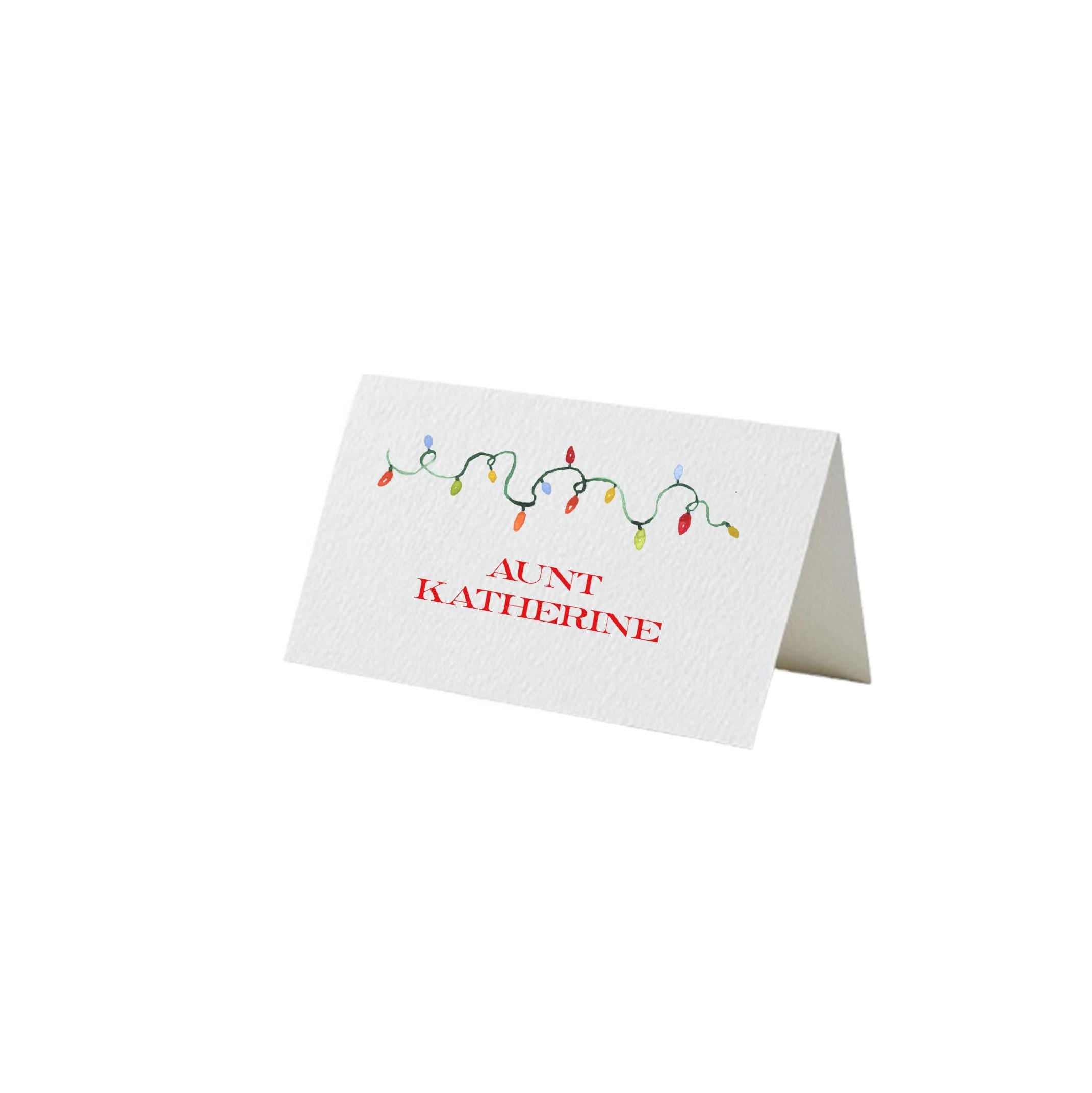 PRINTABLE Place Card or Food Card Template | Tented and Flat | Editable on Corjl