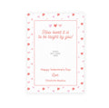 5x7 Hearts Valentine Gift Card Holder
