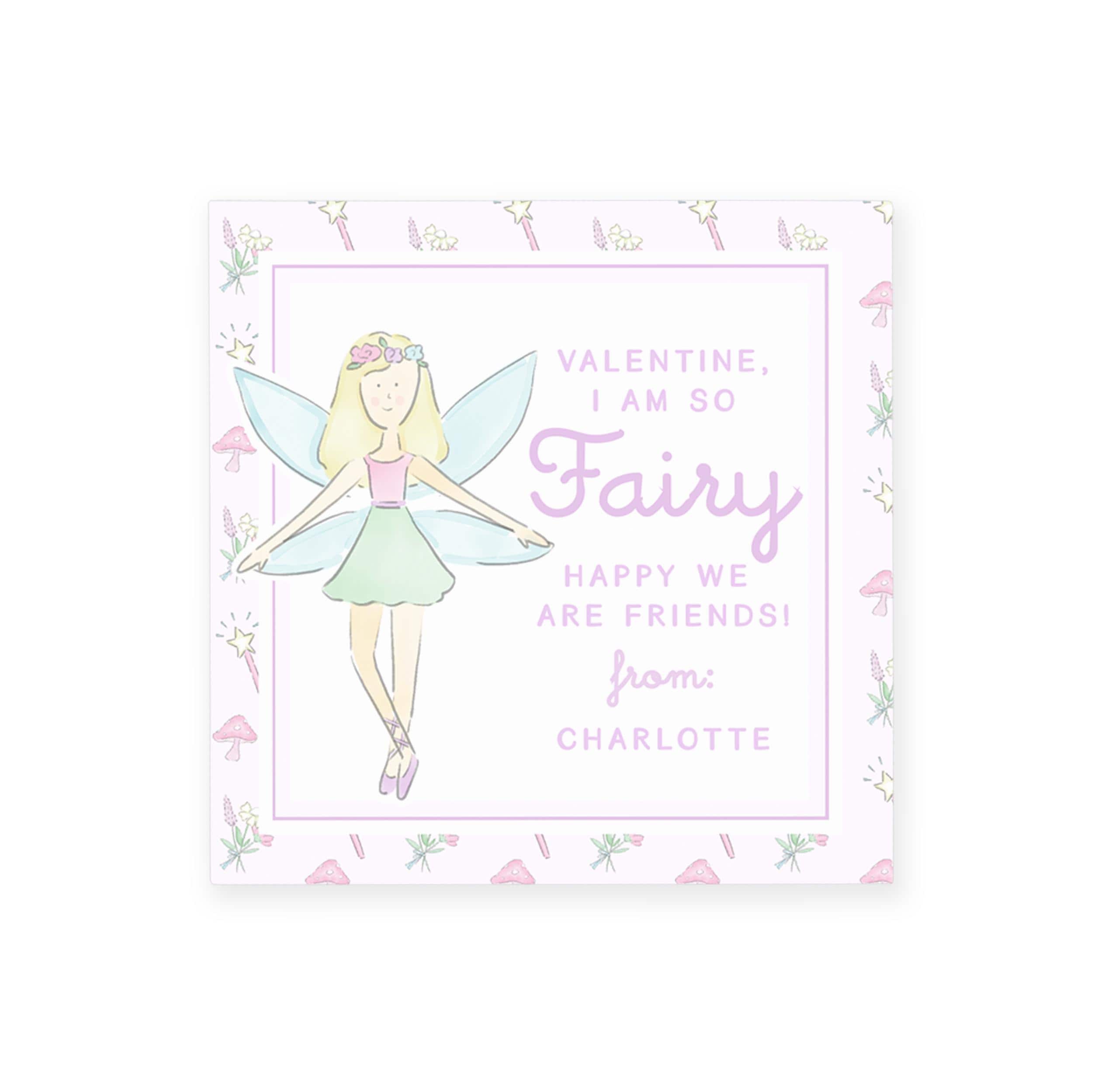 3x3 Fairy Valentine Printable