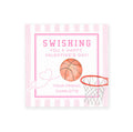 3x3 Basketball Valentine Printable Pink
