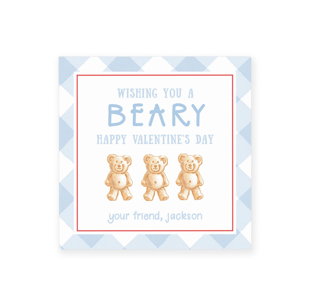 3x3 Teddy Graham Bear Valentine