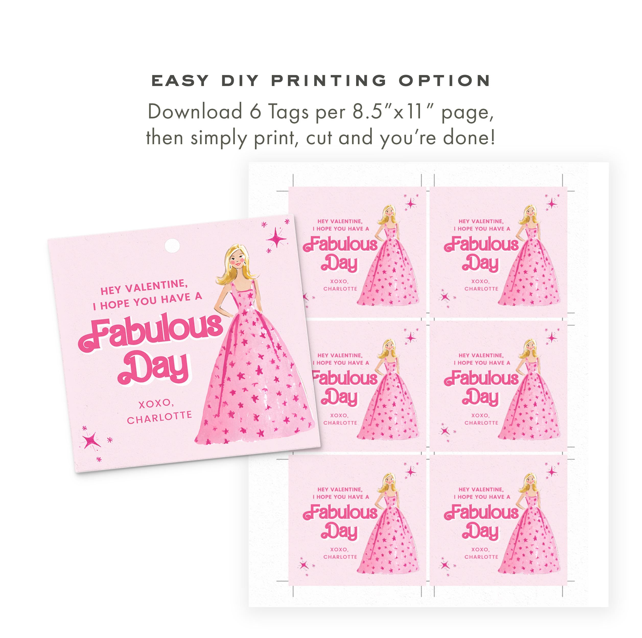 3x3 Barbie Valentine